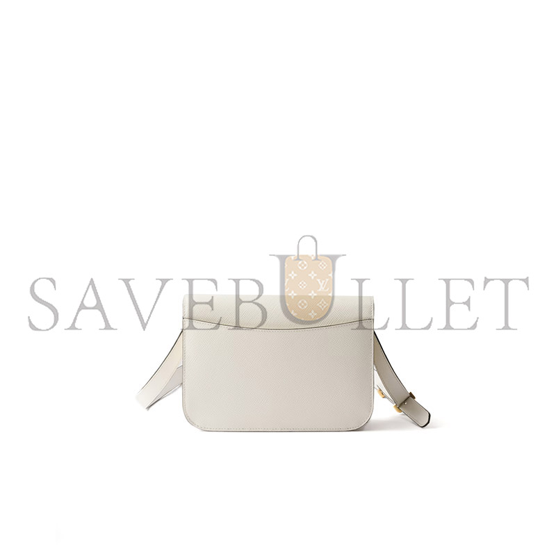 Pra*a saffiano leather flap shoulder bag 1bd320 (22*15*6cm)